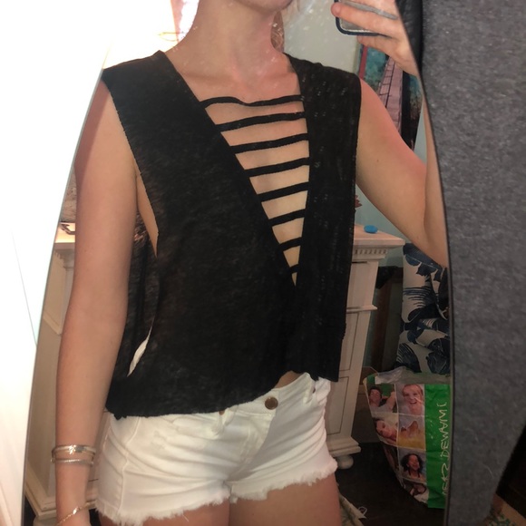 LF caged black muscle t - Picture 1 of 2